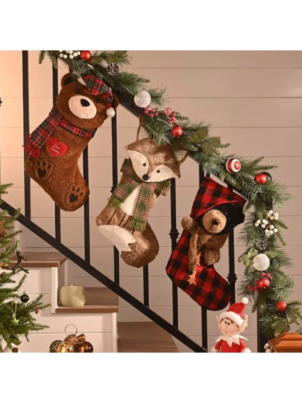 Cute Plush Christmas Stockings, 21